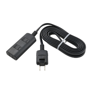 エルパ 耐雷タップラン3個口3m ブラック WBT-N3030SB(BK)-イメージ3
