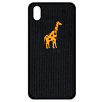 Design Skin iPhone XS Max用ケース CORDUROY BOUCLE BARTYPE ジラフ/ブラック DSK14721I65