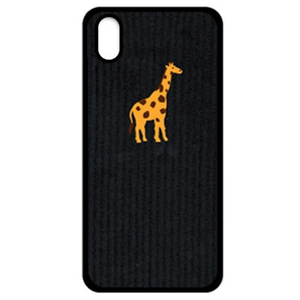 Design Skin iPhone XS Max用ケース CORDUROY BOUCLE BARTYPE ジラフ/ブラック DSK14721I65-イメージ1