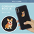 Design Skin iPhone XS Max用ケース CORDUROY BOUCLE BARTYPE ジラフ/ブラック DSK14721I65-イメージ2