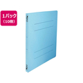 ビュートン フラットファイルPP(内ポケット付き)A4 背幅18mm青 10冊 FC776YN-FF-A4SP-B
