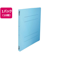 ビュートン フラットファイルPP(内ポケット付き)A4 背幅18mm青 10冊 FC776YN-FF-A4SP-B