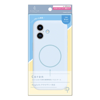 トリニティ ajouter アジュテ iPhone 17用[Coron] MagSafe対応 超精密設計 衝撃吸収シリコンケース アイスブルー AJ-IP25M2-CR-IBL