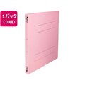 ビュートン フラットファイルPP(内ポケット付き)A4背幅18mmピンク10冊 FC777YN-FF-A4SP-P