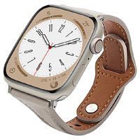 ラスタバナナ Apple Watch Ultra/Series 8/7/6/5/4/3/SE(第2世代)/SE [49/45/44/42mm]用ソフトレザーバンド グレー RBAWSL7456GRY