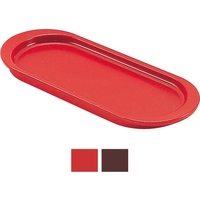 リス ノーブル トレー(楕円型) 赤 FCL6046-025183010