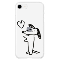 AKAN iPhone SE(第3世代)/SE(第2世代)/8/7用ソフトクリアケース イヌハート AK22722ISE3