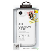 PGA iPhone 16e用エアクッションケース スノー PG-25KAR04CL