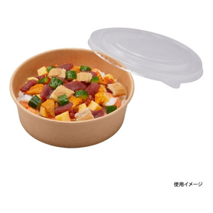 パックスタイル 未晒クラフトカップ 浅型 500mL 本体 25個 FC924SG-00264146-イメージ4