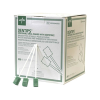 ザイコア・インターナショナル・インク ザイコア/デンティップス グリーン重曹付 口腔ケア用スポンジミント250本 FCG234U-25-2243-01