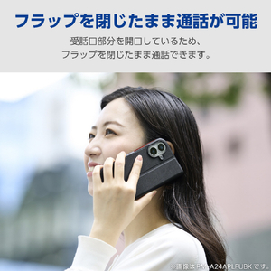 エレコム Google Pixel 10a用手帳型ケース 薄型 磁石付 極限 ネイビー PM-P261PLFUKNV-イメージ4