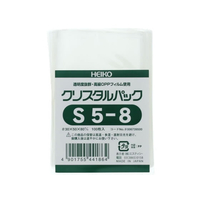シモジマ クリスタルパック 80×50mm S5-8 100枚 F819249-6739500