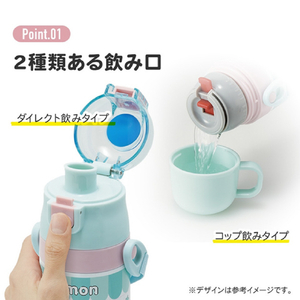 スケーター 超軽量2WAYステンレスボトル ポケモン ピカチュウ ポッピング SKDC4ﾎﾟｹﾓﾝPOPPINGUP-イメージ3