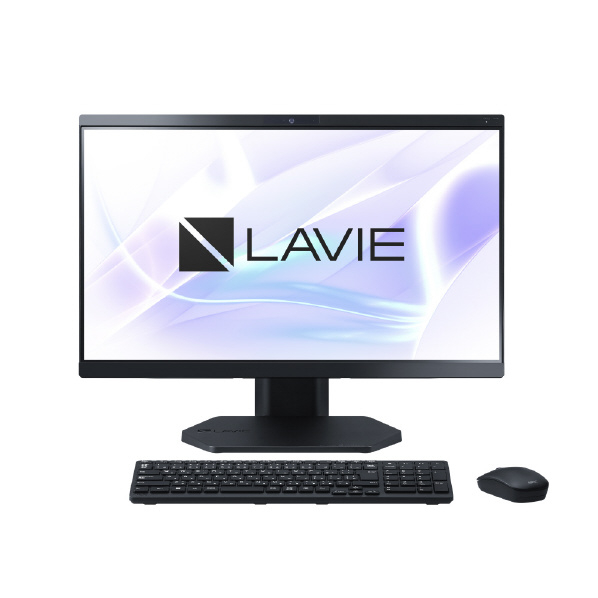 NEC 一体型デスクトップパソコン e angle select LAVIE A23 ファインブラック PC-A2365GAB-E3 PC A2365GAB Home AMD グラフィックス Type USB Gen