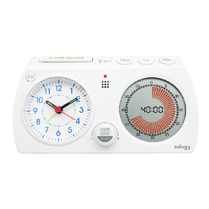 ＧＤＴ 勉強タイマー ミライタイマー(アナログ時計付き) ホワイト LTS3001BWH-イメージ1