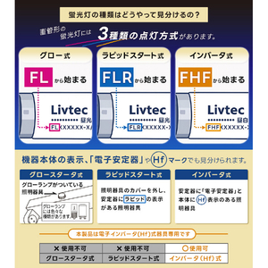 Livtec 40形 直管形LEDランプ インバータ式 昼白色 1本入り LW-LT40HF-N-イメージ6