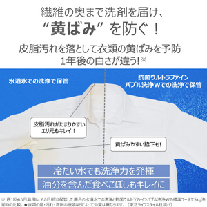 東芝 10．0kgインバーター全自動洗濯機 e angle select グランホワイト AW-10DPBE5(W)-イメージ5