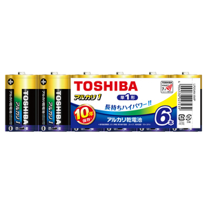 東芝 単1形アルカリ乾電池 6本入り アルカリ1 LR20AN 6MP 東芝 単1形アルカリ乾電池 6本入り アルカリ1 LR20AN 6MP