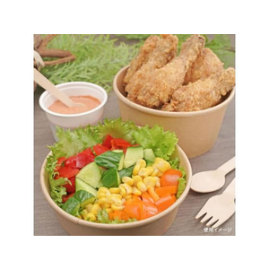 パックスタイル 未晒クラフトカップ 浅型 1000mL 本体 25個 FC926SG-00264154-イメージ6