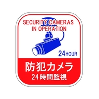 日本緑十字社 緑十字/ステッカー標識 防犯カメラ・24時間監視 100×90 5枚組 FC601GH-1605677