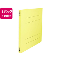 ビュートン フラットファイルPP(内ポケット付き)A4 背幅18mm黄 10冊 FC779YN-FF-A4SP-Y