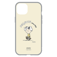 グルマンディーズ iPhone 14 Plus用耐衝撃ケース IIIIfit ピーナッツ おひるね SNG-703B