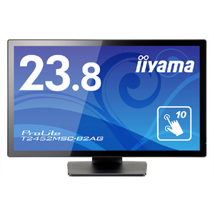マウスコンピューター 23．8型  IPS方式 フルHD タッチパネルディスプレイ iiyama ブラック T2452MSC-B2AG-イメージ1