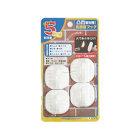 ミツヤ 凸凹壁攻略 強粘着フック 白 4個×10 FC12928-KSH-5-WH