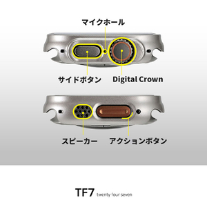 TF7 Apple Watch Ultra 49mm用ハードケース Air Skin シャンパンシルバー TF72724-イメージ6