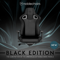 noblechairs ゲーミングチェア EPIC - BLACK EDITION(エピック ブラックエディション) マットブラック NBL-PU-BLA-005-ED