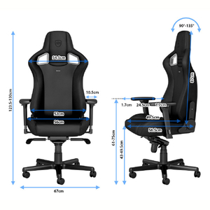 noblechairs ゲーミングチェア EPIC - BLACK EDITION(エピック ブラックエディション) マットブラック NBL-PU-BLA-005-ED-イメージ8