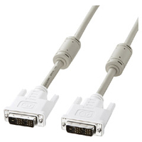 サンワサプライ DVIケーブル(シングルリンク) ホワイト・2m KC-DVI-2K