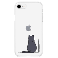 AKAN iPhone SE(第3世代)/SE(第2世代)/8/7用ソフトクリアケース KURONEKO AK22724ISE3