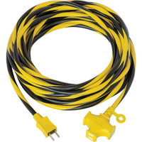 トラスコ トラ柄　３個口延長コード　１０Ｍ EC103-YB