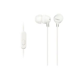 SONY 密閉型インナーイヤーヘッドホン ホワイト MDR-EX15APW-イメージ1