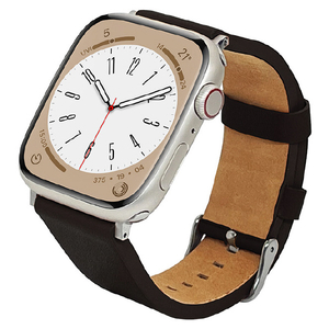 ラスタバナナ Apple Watch Ultra/Series 8/7/6/5/4/3/SE(第2世代)/SE [49/45/44/42mm]用本革バンド ブラック RBAWL7459BK-イメージ1