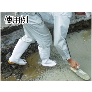 福山ゴム工業 耐油長靴先芯入り ガロア#1ホワイトL 25.5～26.0cm37.5cm FC038FS-4002423-イメージ5