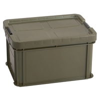 トラスコ中山 プロケース54L OD色 -間口567×奥行411×高さ330mm54フタ取外し FC541GZ-3897788
