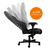 noblechairs ゲーミングチェア HERO(ヒーロー) ブラック/ブルー NBL-HRO-PU-BBL-SGL-ED-イメージ7