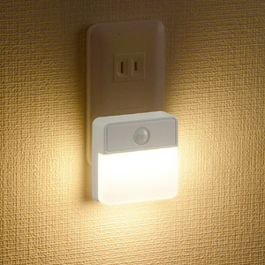オーム電機 LED明暗人感センサー式ナイトライト 室内用 NIT-ALA6JSQ-WL-イメージ2