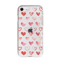 Dparks iPhone SE(第3世代)/SE(第2世代)/8/7用ソフトクリアケース HEART PATTERN-Watercolor DS22725ISE3