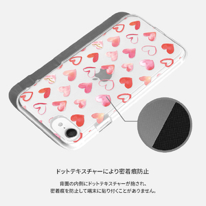 Dparks iPhone SE(第3世代)/SE(第2世代)/8/7用ソフトクリアケース HEART PATTERN-Watercolor DS22725ISE3-イメージ12