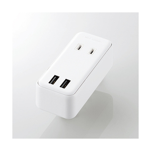 エレコム モバイルUSBタップ(直差し/2口+2ポート) ホワイト MOT-U07-22WH エレコム モバイルUSBタップ(直差し/2口+2ポート) ホワイト MOT-U07-22WH