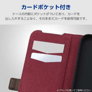 エレコム Google Pixel 10a用手帳型ケース 磁石付 耐衝撃 極限 ステッチ ブラック PM-P261PLFYKBK-イメージ4