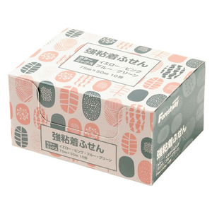 Forestway 強粘着ふせん 75×50 4色ミックス 10冊 F043595-FRW536544-イメージ1