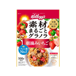 日本ケロッグ 素材まるごとグラノラ 朝摘みいちご 500g F384131-イメージ1