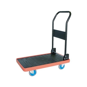 トラスコ中山 TRUSCO MKP樹脂製台車 折りたたみ式 716×436 エアキャスター FC045HP-3616037-イメージ1