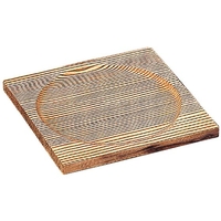 マイン 焼杉段付敷板 15×15cm M40-477 FCM8874-033119003