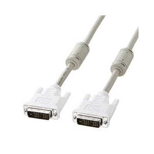 サンワサプライ DVIケーブル(シングルリンク) ホワイト KC-DVI-5K-イメージ1