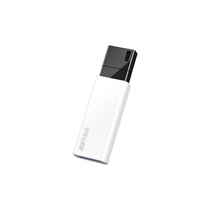 BUFFALO USB3．2(Gen1)USBメモリ ノック式 32GB オリジナル ホワイト RUF3-KSE32GA-WH-イメージ2